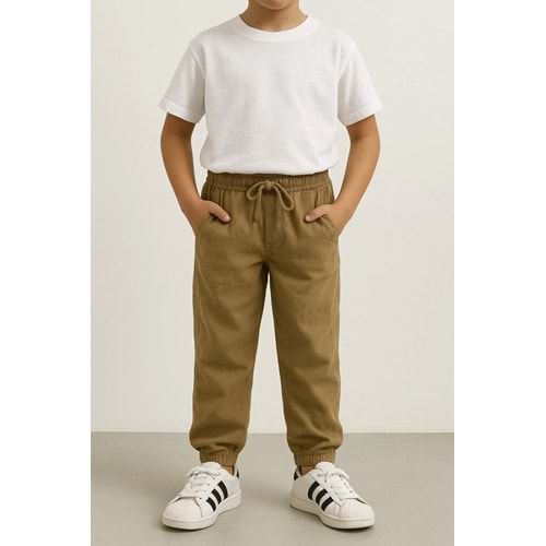 freemen %100 Polyester, Keten Görünümlü, Cepli, Lastikli