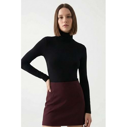 Pamuk polyester, slim fit, uzun kol