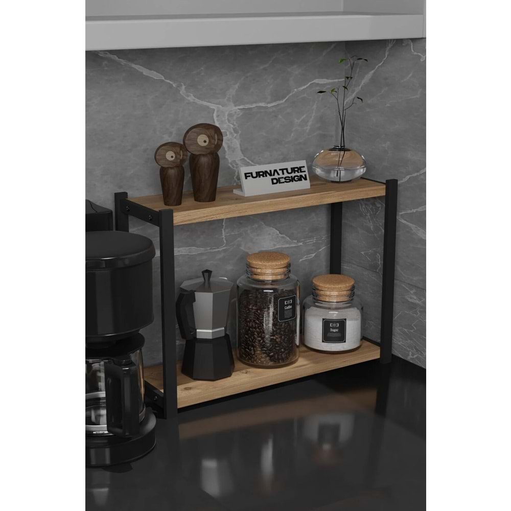 CMKStore Metal, mutfak tezgah üstü organizer, 2 raf