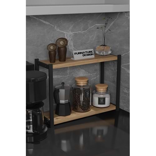 CMKStore Metal, mutfak tezgah üstü organizer, 2 raf