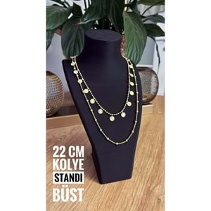 ceatly Şık Siyah Tasarımlı Plastik Kolye Standı