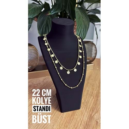 ceatly Şık Siyah Tasarımlı Plastik Kolye Standı