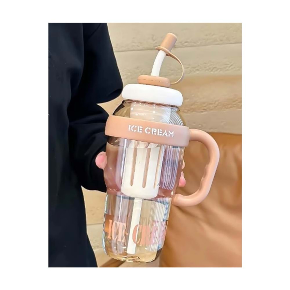 Ice Bottle - Pipetli Matara Lüks Matara Suluk Detoks Suluğu