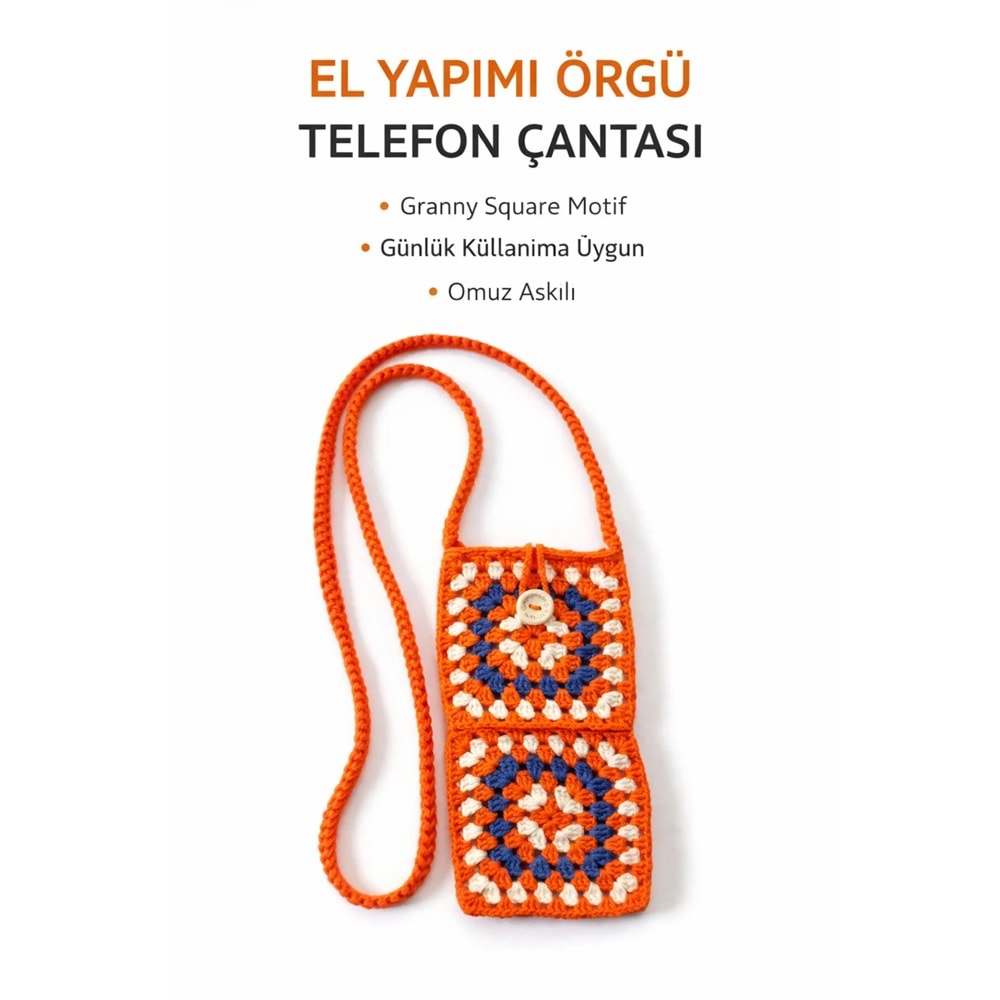 El Örgüsü Telefon Çantası