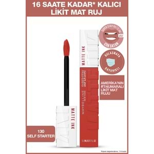Maybelline New York Likit mat ruj, 130 Self-starter