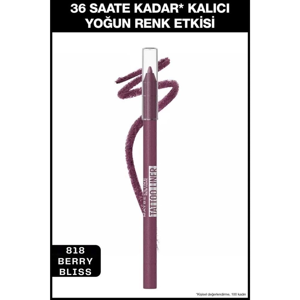Maybelline New York Tattoo Liner Jel Göz Kalemi - Burgundy Bliss