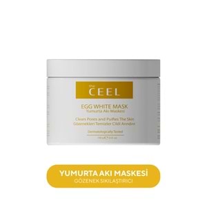 The Ceel Gözenek Sıkılaştırıcı , Siyah Nokta Karşıtı Yumurta Akı Maskesi Aloe Vera Özlü 100 Gr