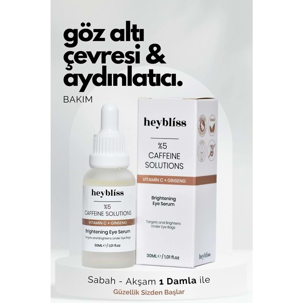 Heybliss Şişlik, Morluk Giderici & Aydınlatıcı Göz Altı Serumu