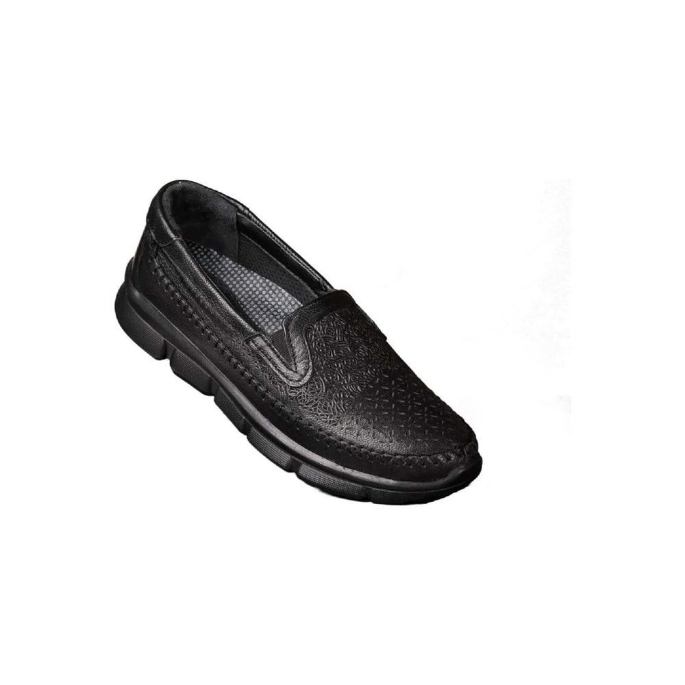 Forelli Eterna-g Comfort Kadın Deri Ayakkabı Siyah