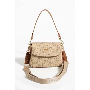 JUST POLO 2 Bölmeli Omuz Çantası 2197 Taş