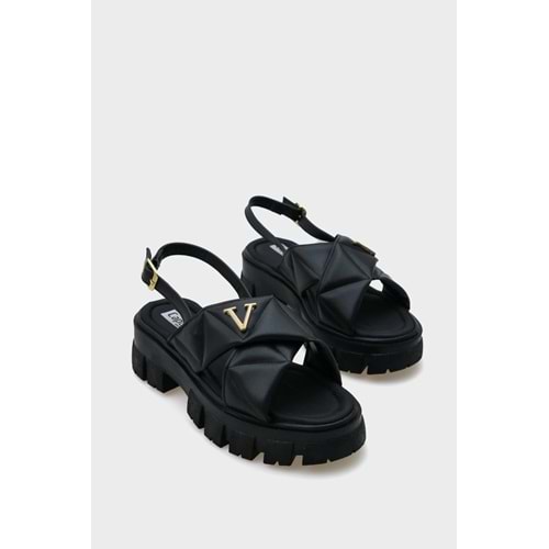 Capone Outfitters Chiquita Kalın Tabanlı Bilekten Bantlı Konfor Tabanlı Kadın Sandalet