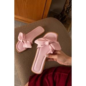 SWORD Suni Deri, Düz Topuklu, PVC Taban pembe