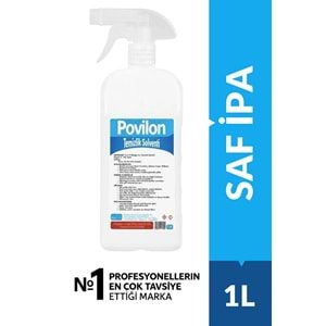 Povilon %99 saflıkta, IPA, İzopropil alkol, 1 Litre