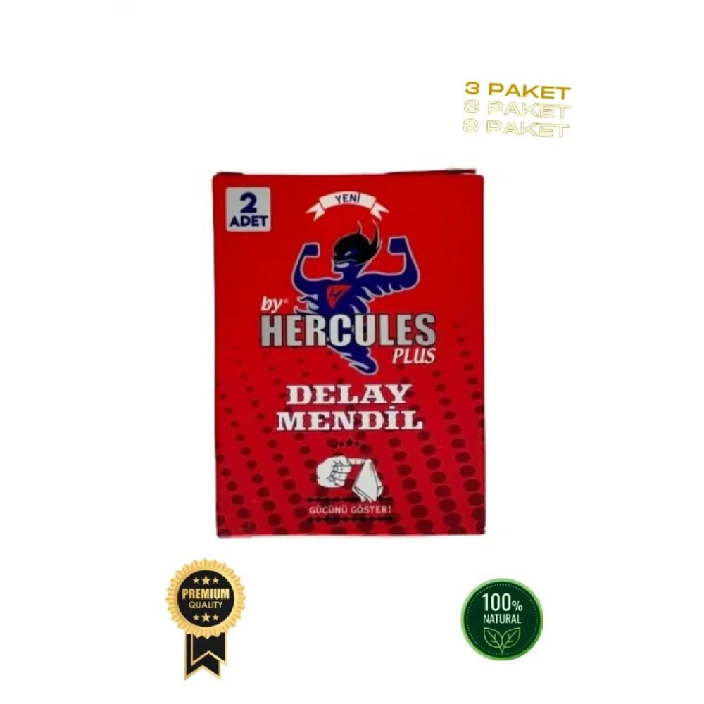 Zrox Hercules Delay Mendil, Mendil 3'lü Paket, Karanfil Yağı