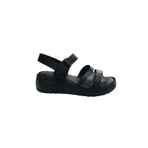 Castle Black Kadın Deri Sandalet 22353