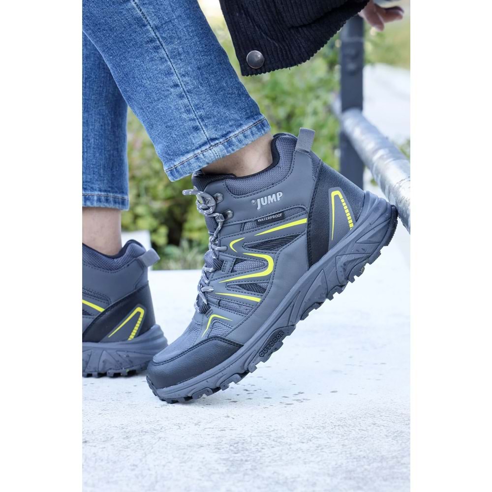 Jump 28682 Siyah - Yeşil Erkek Su Geçirmez Outdoor Bot Spor Ayakkabı 43
