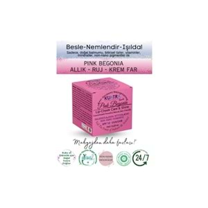 Kuatra Pink Begonia Nemlendirici Işıltı Veren Balm 7 ML