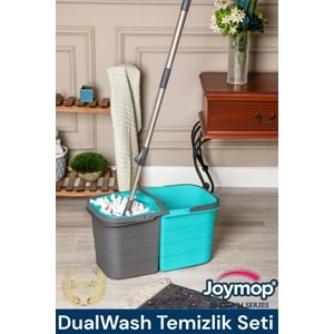ECHOTEX Joy Mop Temiz Su ile Kirli Suyu Ayıran otomatik Temizlik Seti 19 Lt