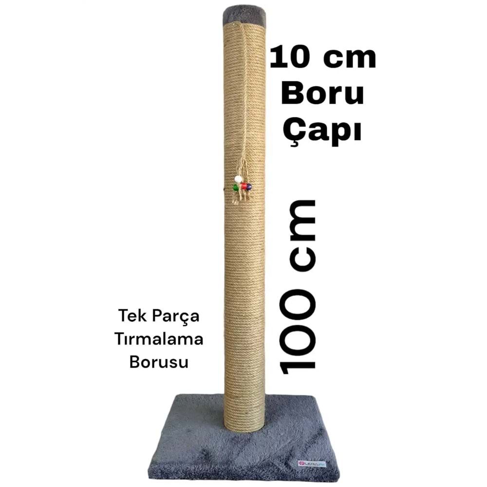 Lena Pet 100 cm Dev Boy Kedi Tırmalama Tahtası Tek Parça 10 cm Boru Çapı