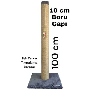 Lena Pet 100 cm Dev Boy Kedi Tırmalama Tahtası Tek Parça 10 cm Boru Çapı