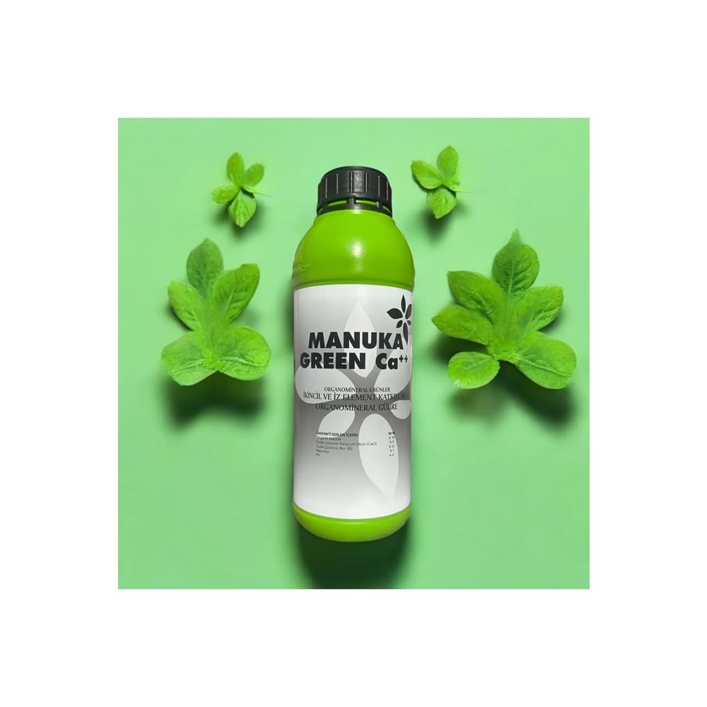 manuka green 1lt Organik Sıvı Kalsiyum Çatlama Dökülme Renk Parlaklık