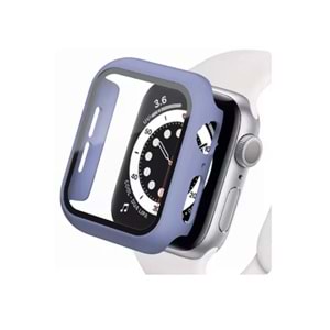 Watch 1 2 3 4 5 6 Se 7 Serisi uyumlu (41mm) 360 Tam Koruma Mavi Titanyum Silikon Kılıf