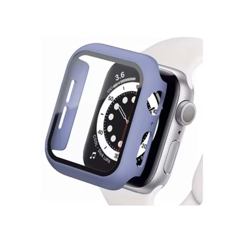 Watch 1 2 3 4 5 6 Se 7 Serisi uyumlu (41mm) 360 Tam Koruma Mavi Titanyum Silikon Kılıf