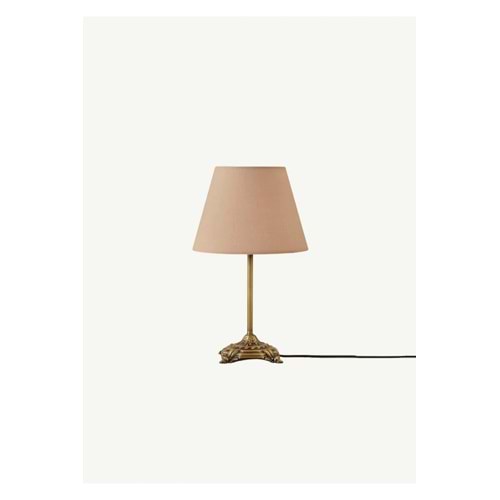 Antik Abajur Pudra (Konik Başlık) (25x17x38 cm)