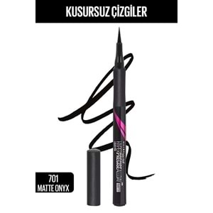 Maybelline New York Hyper Precise All Day Eyeliner - 701 Matte Onyx - Mat Siyah