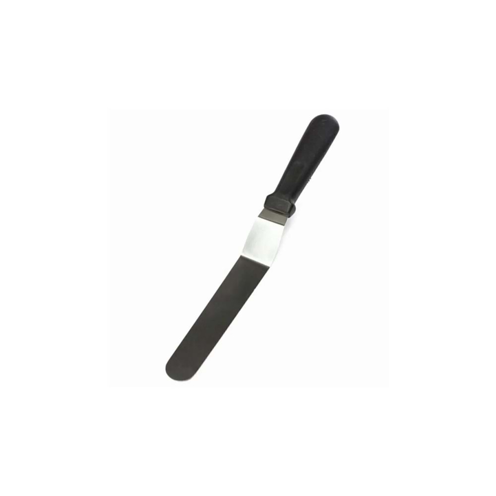 Eğik Pasta Krema Sıvama Spatulası Oval Uçlu