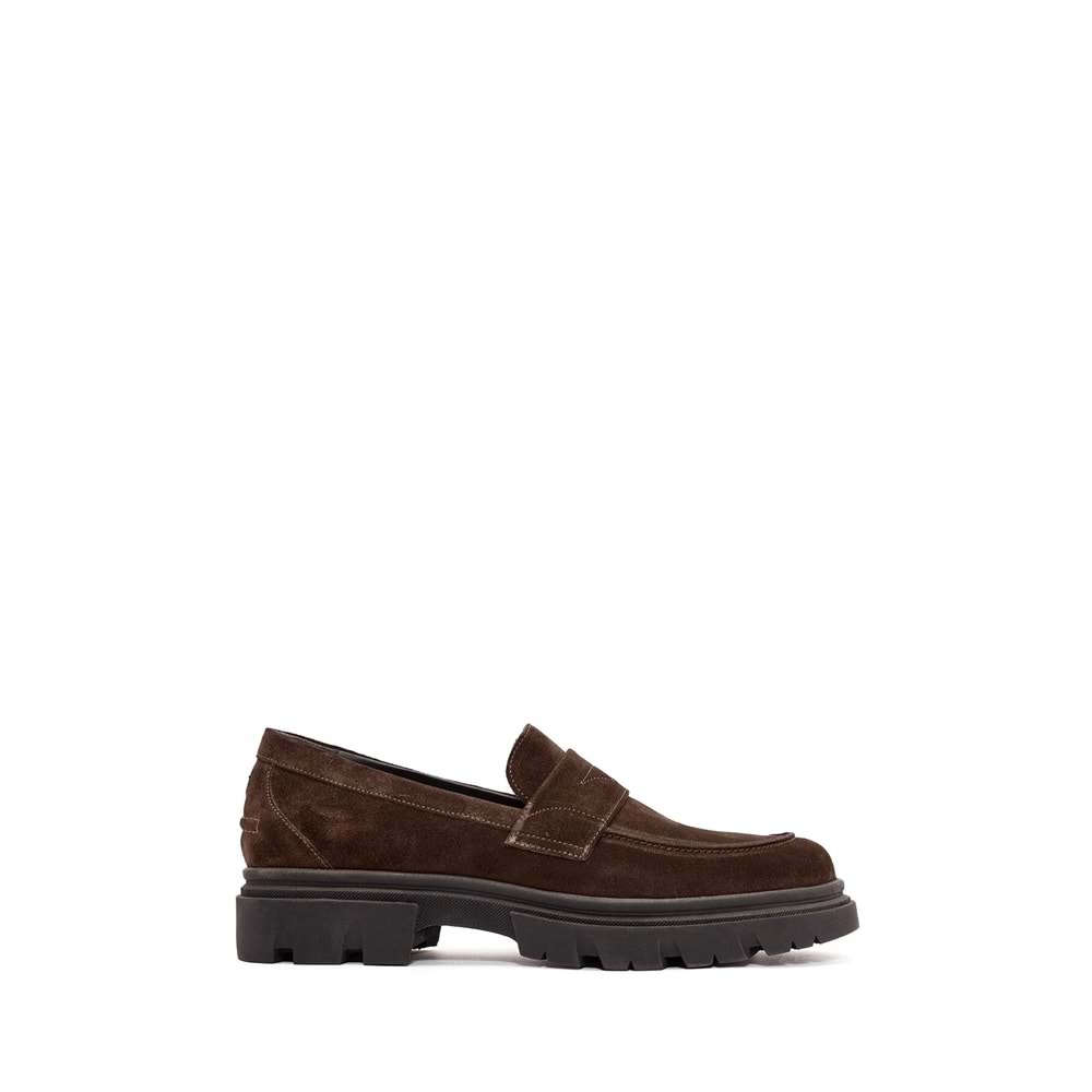 Derimod ACBC x DERİMOD Erkek Kahverengi Süet Deri Maskülen Loafer 24WFD760410