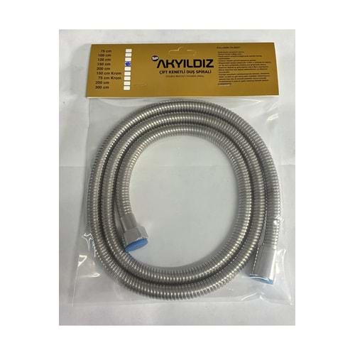 PASLANMAZ DUŞ HORTUMU SPİRAL HORTUM ( 150 CM )