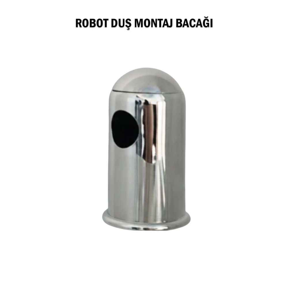 Krom Kaplama Tepe Yağmurlama Duş Seti Robotu Duvara Montaj Aparatı Ayağı Yedek Parça