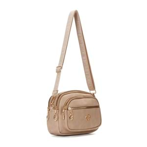 GOLDBAGS Kadın Çapraz Askılı Günlük Vizon Omuz Çantası