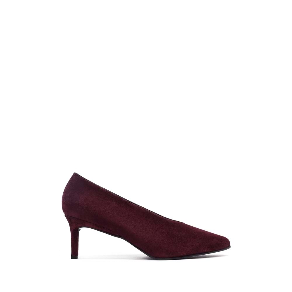 Derimod Kadın Kısa İnce Topuklu Süet Deri Stiletto