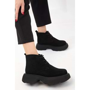SOHO Siyah Süet Kadın Bot & Bootie