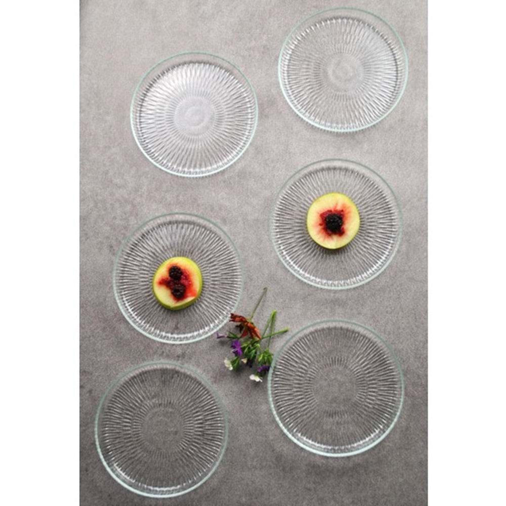 Cam Mini Tatlı Pasta Tabağı