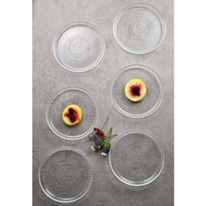 Cam Mini Tatlı Pasta Tabağı