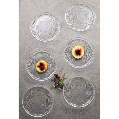 Cam Mini Tatlı Pasta Tabağı