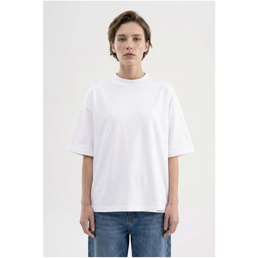 Kadın Oversize Beyaz Tişört