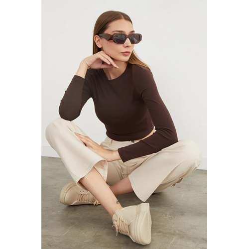 Basic Uzun Kollu Crop Body