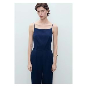 MANGO Denim görünümlü uzun tulum