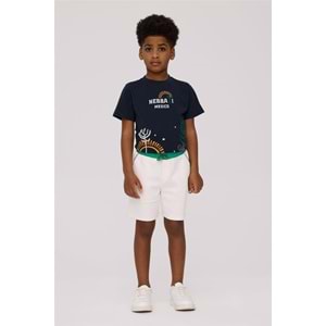 NBT Jeans Hola Erkek Çocuk Ekru Şort