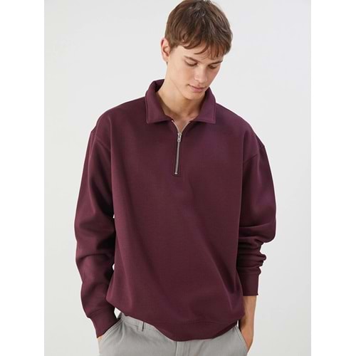 Polo Yaka Erkek Sweatshirt