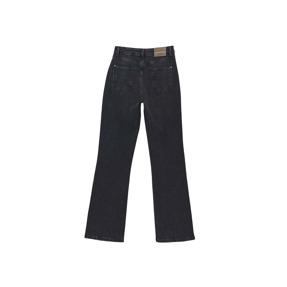 Siyah Ultra Yüksek Bel Bootcut Pantolon
