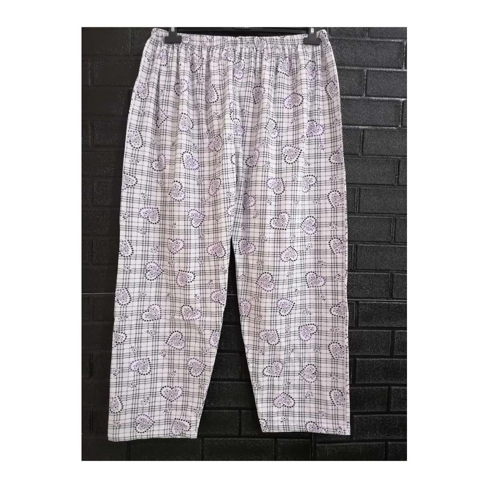 Kışlık, Içi Şardonlu, Düz Paça, Tek Alt Pijama