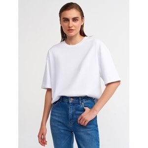 Oversize Tshırt-Beyaz