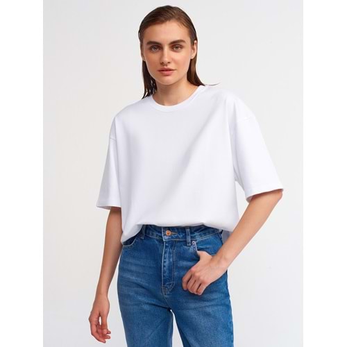 Oversize Tshırt-Beyaz