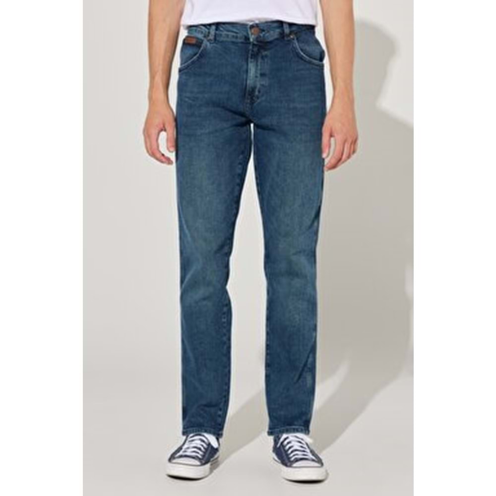 Texas Slim Fit Dar Kesim Normal Bel Mavi Esnek Jean Kot Pantolon