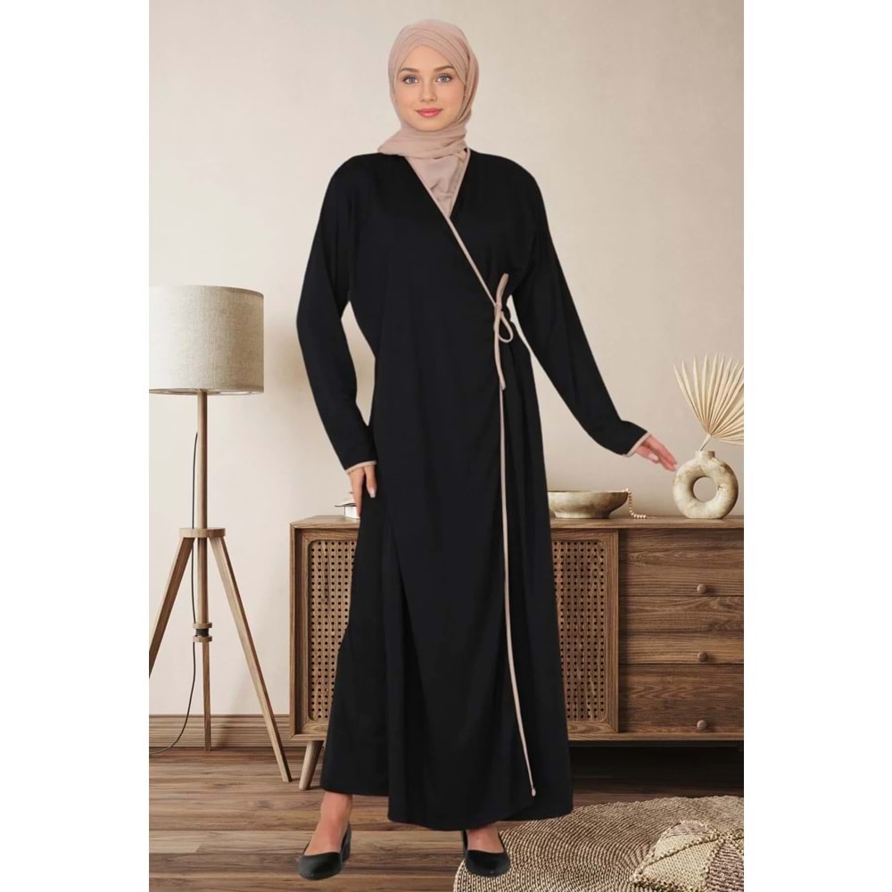Yandan Bağlamalı Rahat Pratik Namaz Elbisesi